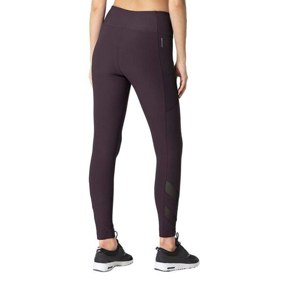MONDETTA Women Ladies Active Workout Leisure Leggings w/ Mesh pockets - Burgundy - Picture 3 of 6